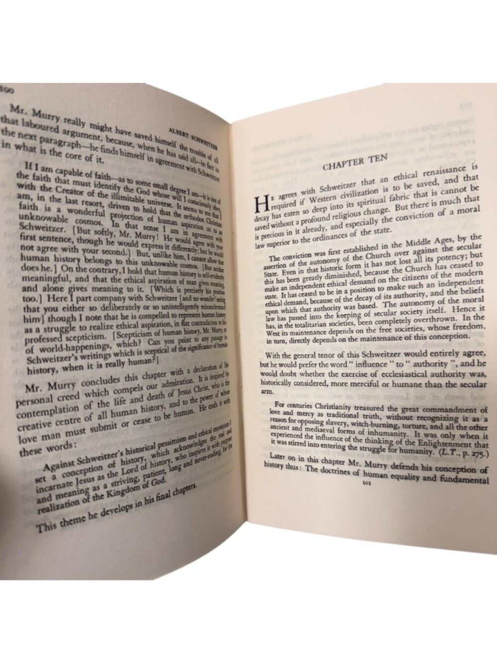 Albert Schweitzer A Vindication George Seaver HC 1950 First Edition James Clark - Picture 13 of 16